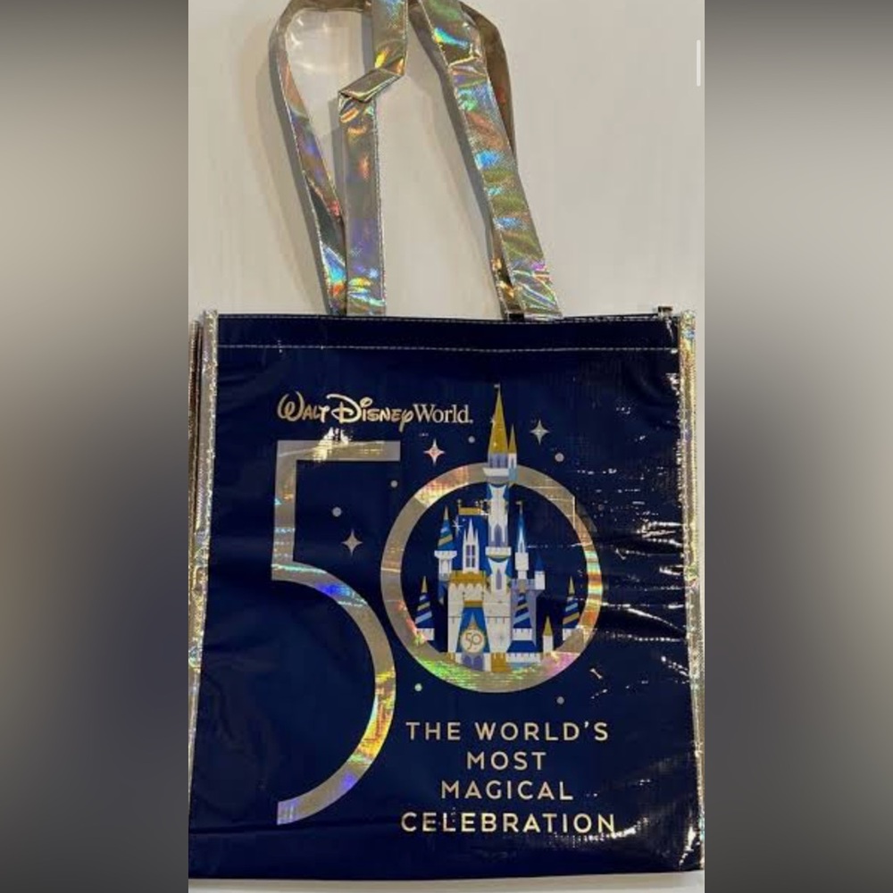 Disney Blue and Gold 50th Anniversary Tote